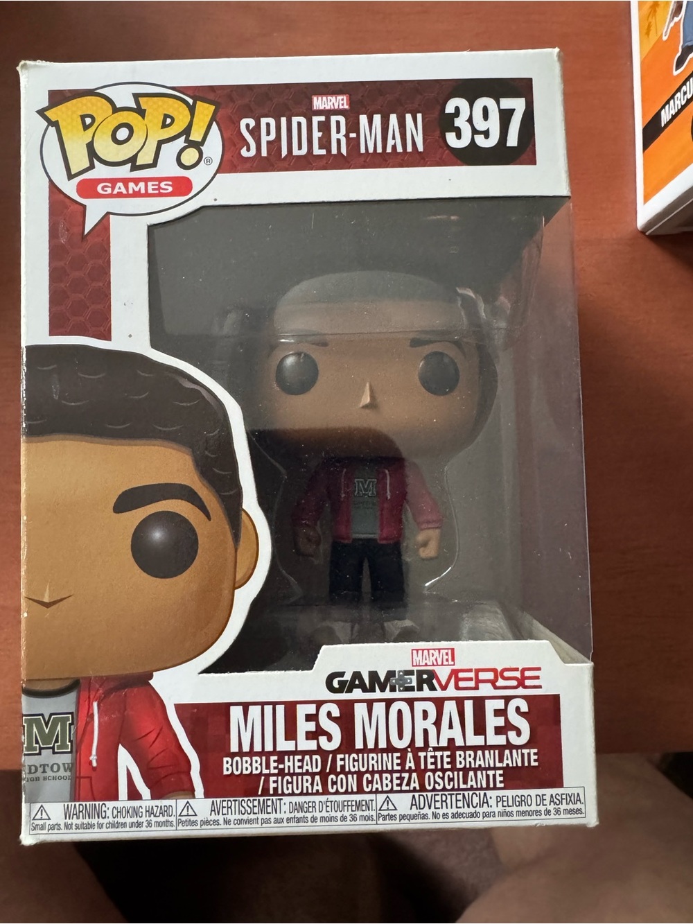 Funko Miles Morales Pop! Figure - Red Jacket, Black Accents